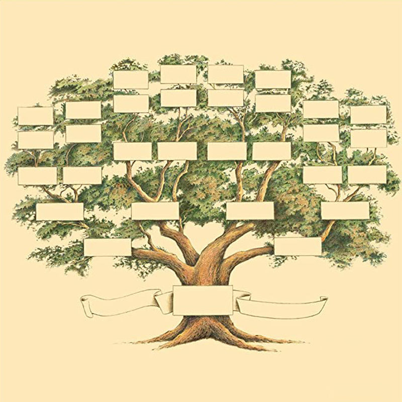 Personalized Ancestry Tree Wall Art Canvas