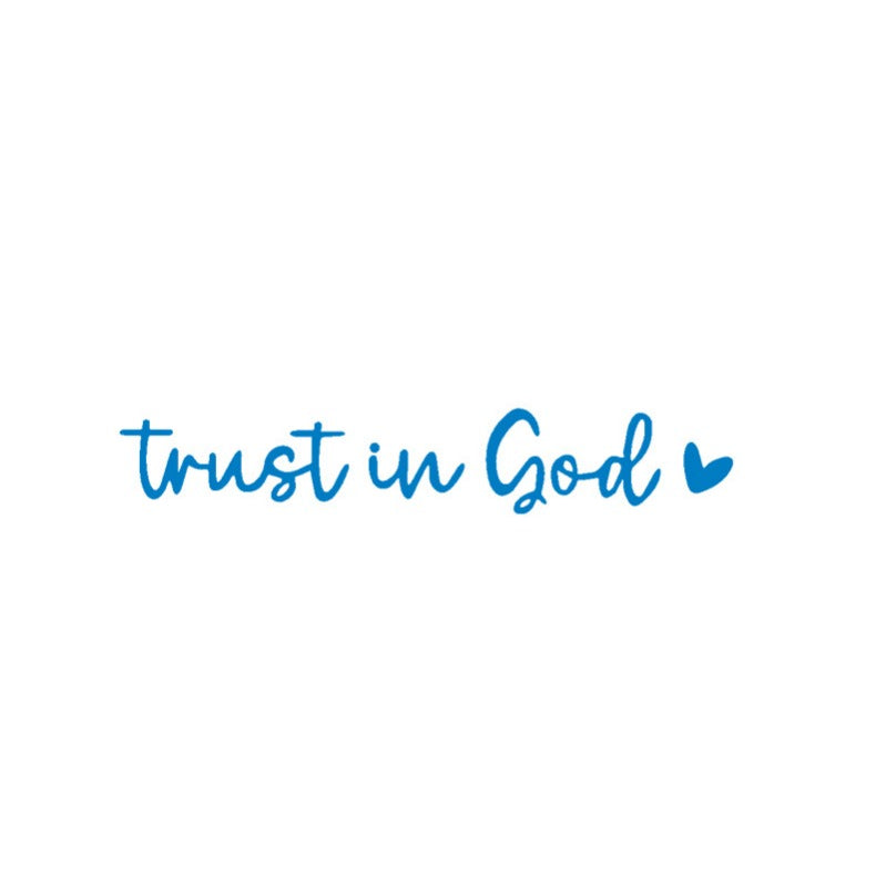Faith Rear View Mirror Car Sticker