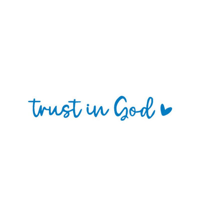 Faith Rear View Mirror Car Sticker