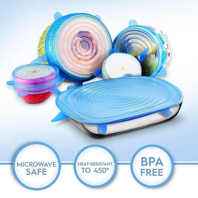 Flexible Silicone Bowl Covers 6 Pack - Halri