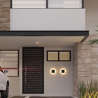 Slim Outdoor LED Wall Light Up Down Exterior Lamp
