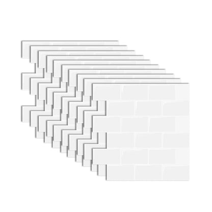 Easy Peel Stick Backsplash Tiles for Kitchen Bathroom