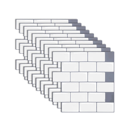 Easy Peel Stick Backsplash Tiles for Kitchen Bathroom
