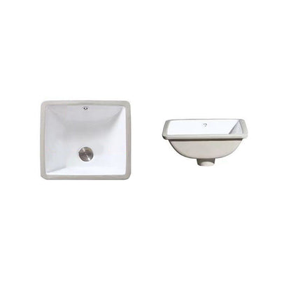 Stylish Undermount Oval Ceramic Sink with Faucet Drain