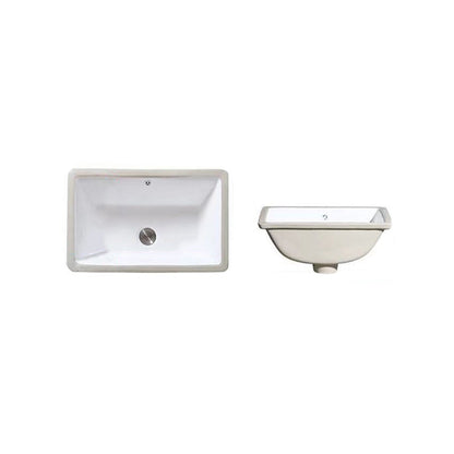 Stylish Undermount Oval Ceramic Sink with Faucet Drain