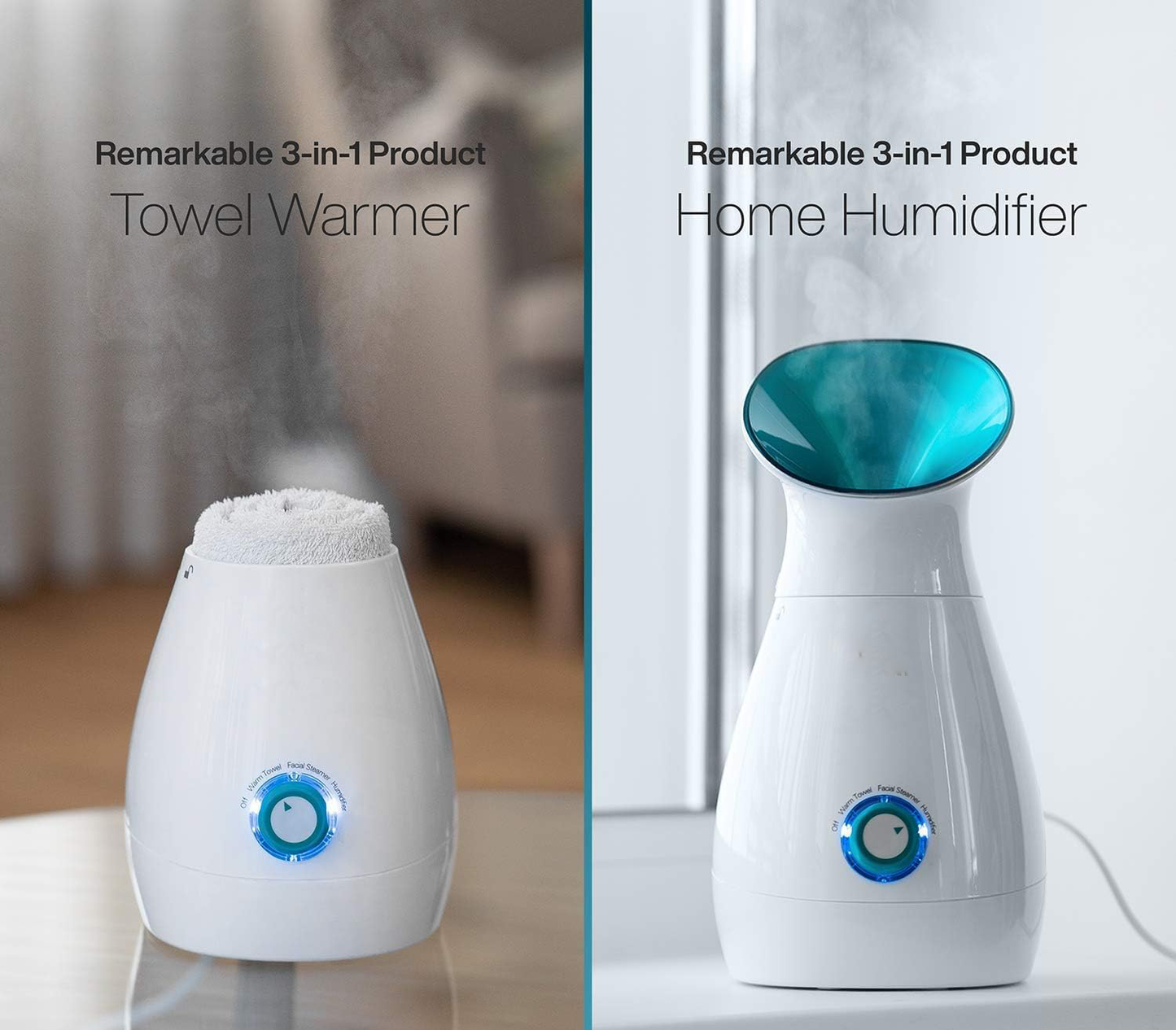 Compact Purifying Face Steamer Device