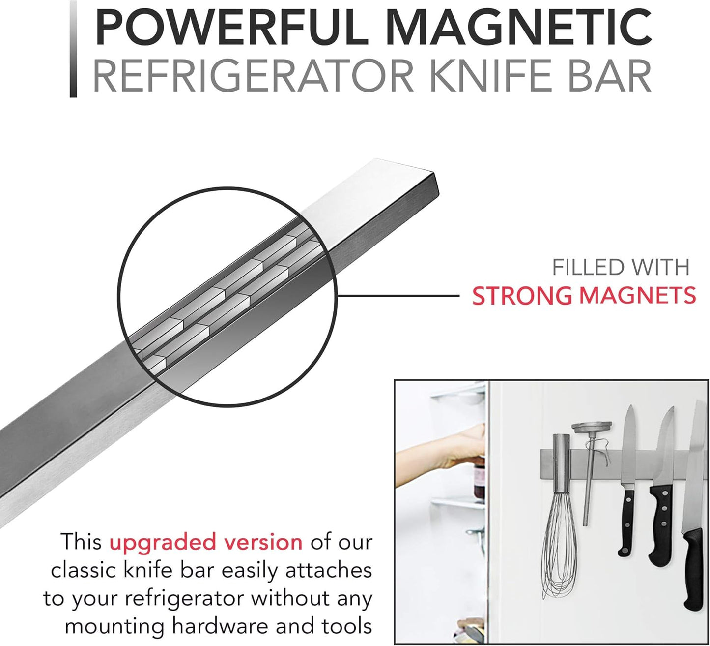 Strong Magnetic Knife Strip Holder 14 Inch - Halri