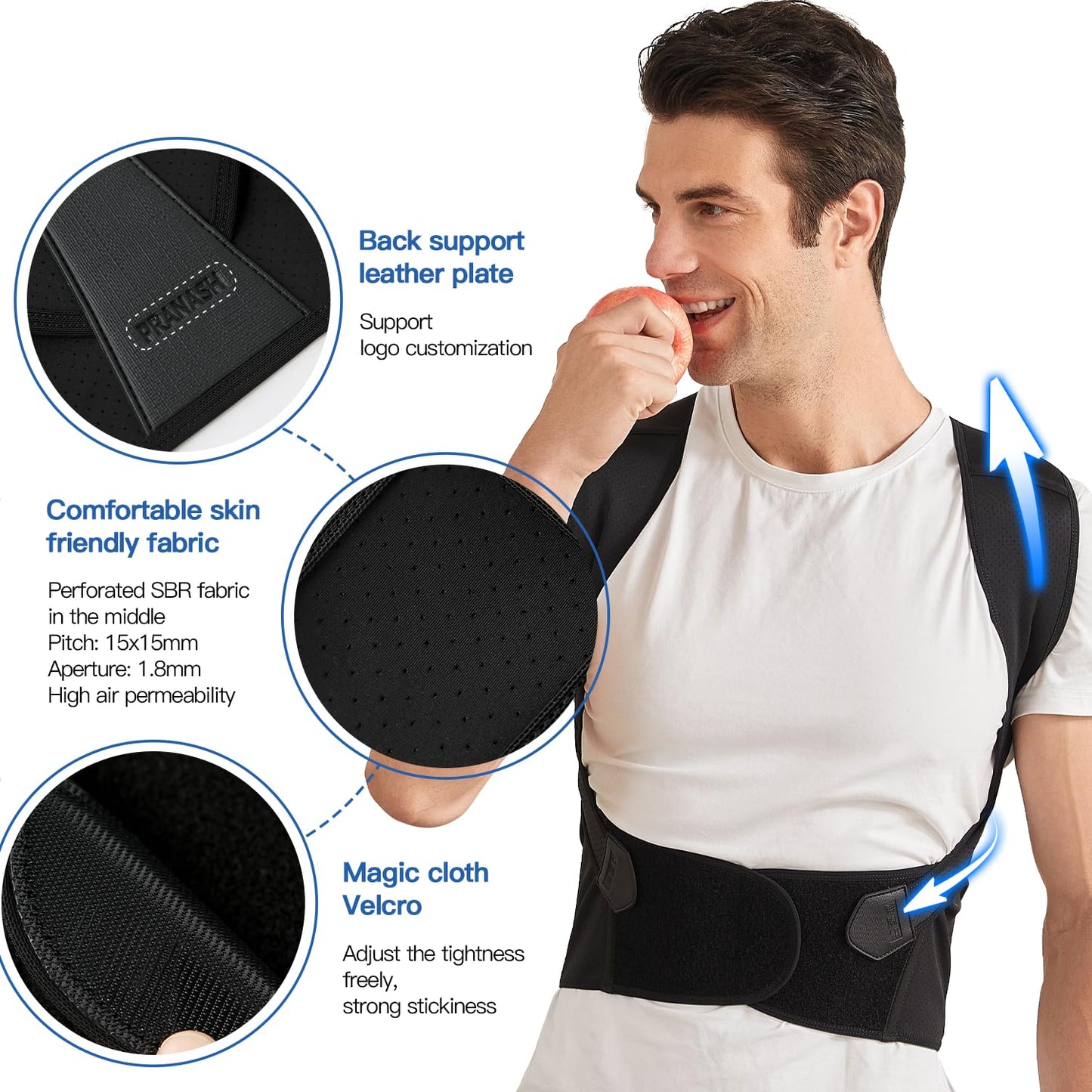 Comfortable Back Support Brace for Improved Posture