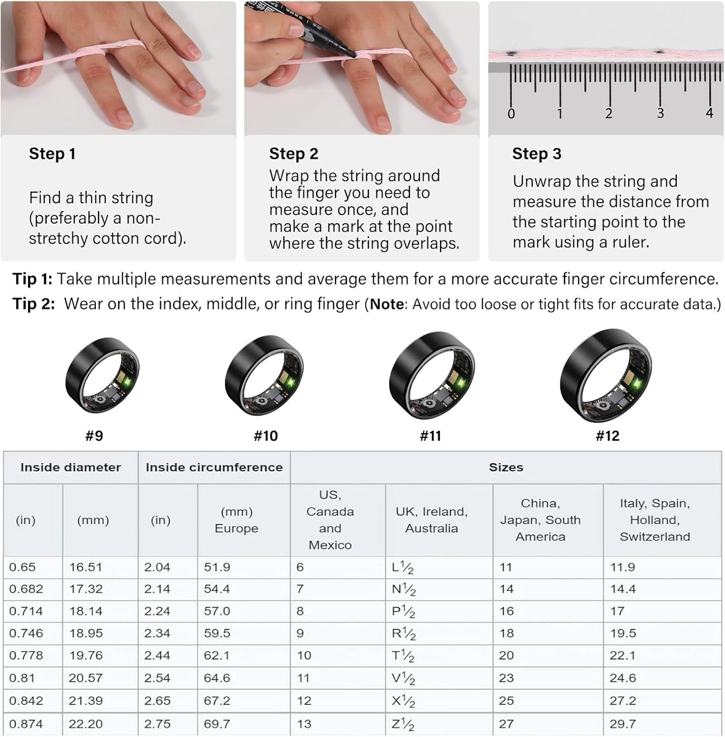Intelligent Fitness Tracker Ring