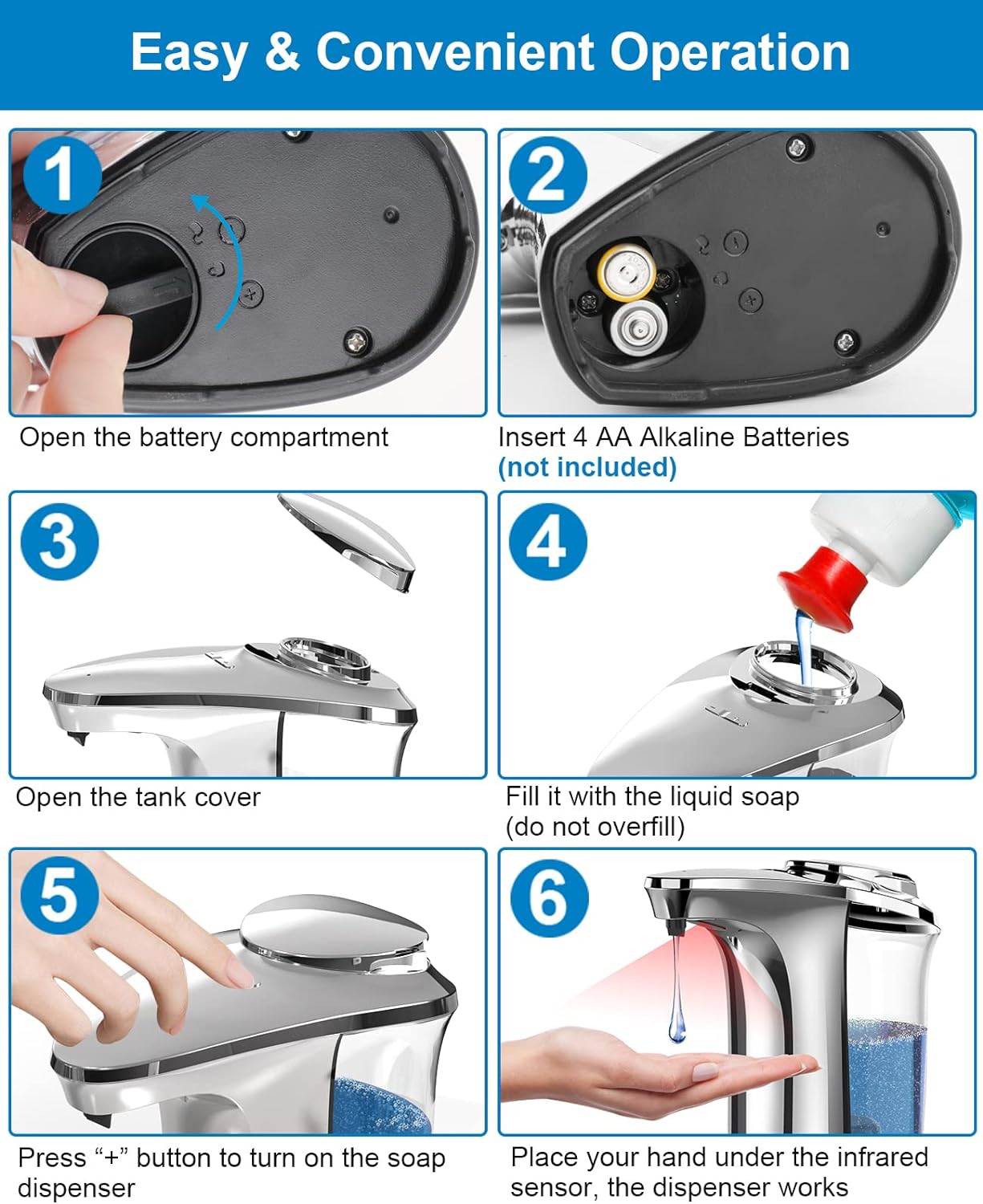 Easy Hands Free Soap Dispenser For Home Use