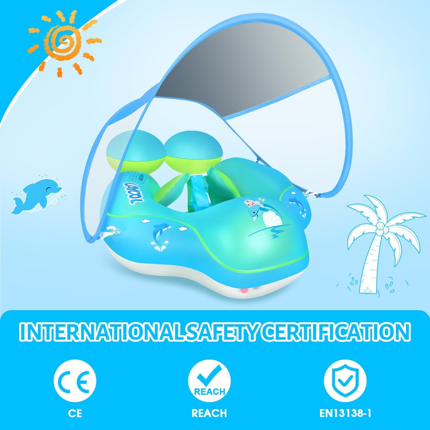 Infant Pool Float Sun Shade