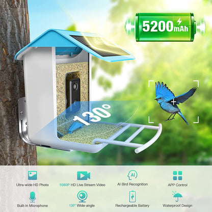Wireless Smart Birdwatching WIFI Feeder Camera