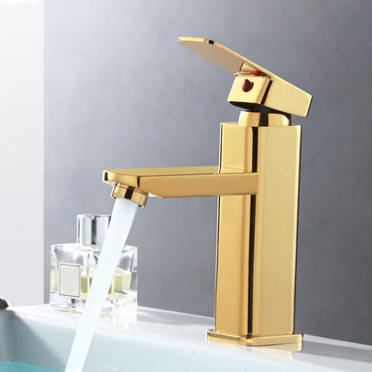 Single Handle Bathroom Sink Faucet Low Arc Mixer Tap