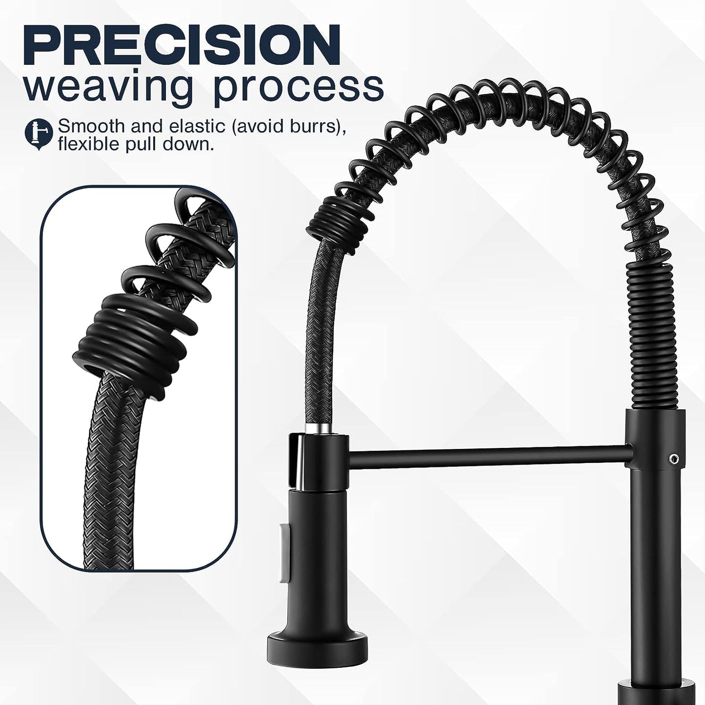 Stainless Steel Kitchen Faucet With Pull-Out Spray Head