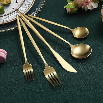 Simple Stainless Steel Flatware Set