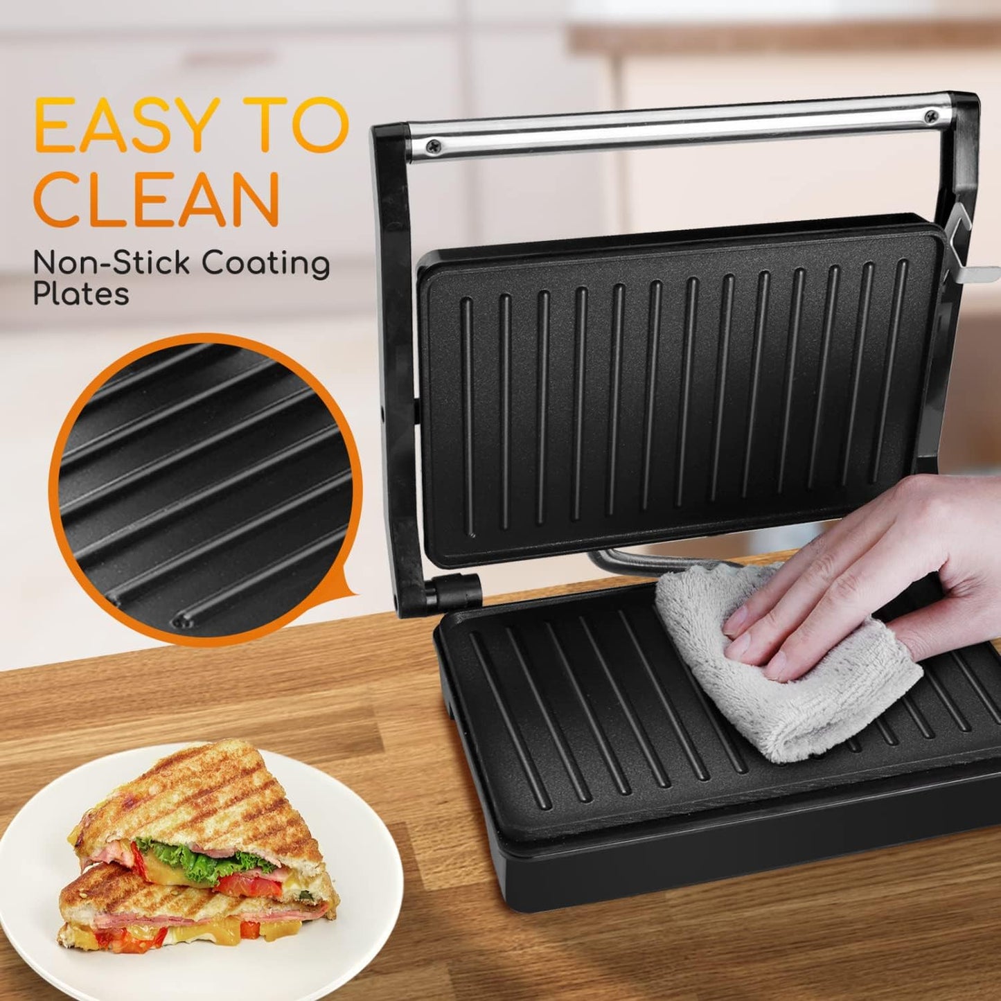 Compact Electric Sandwich Grill