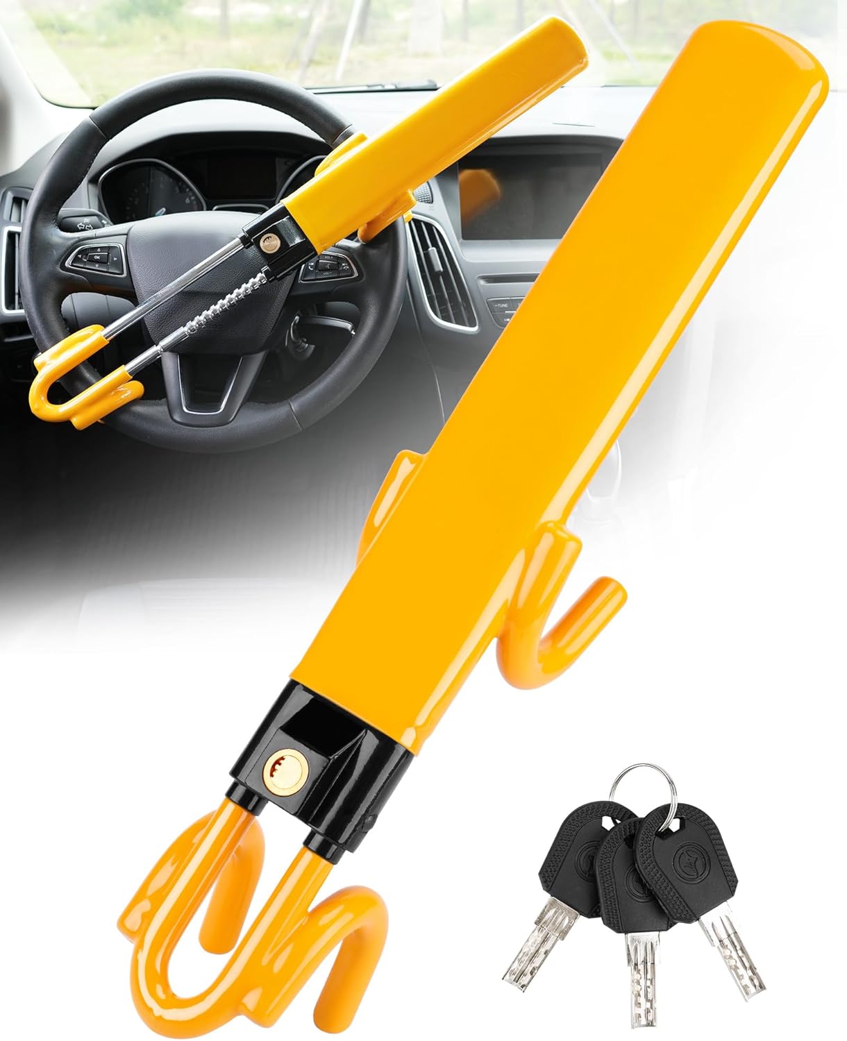 Strong Anti Theft Steering Wheel Lock - Halri