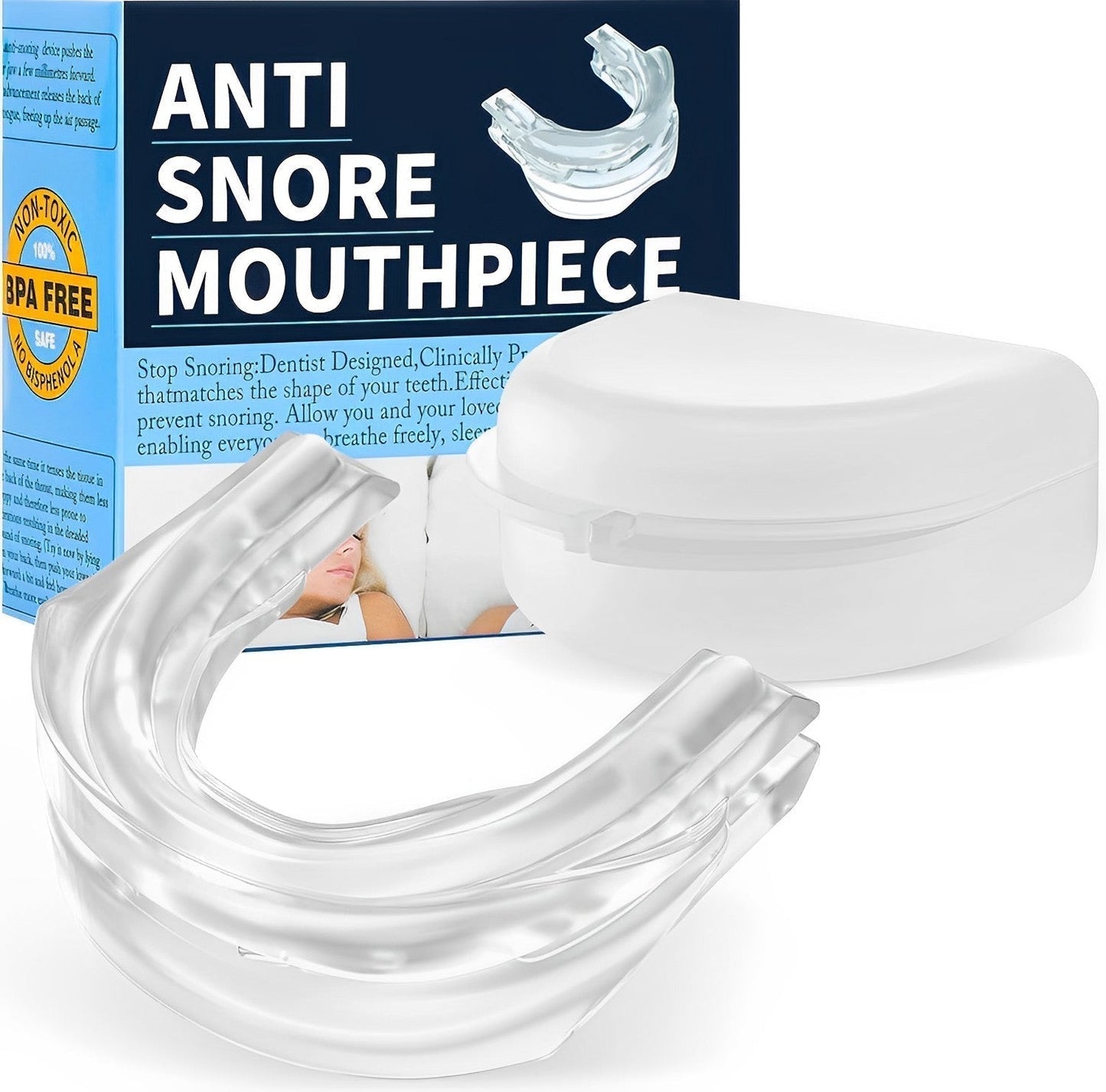 Snore Stopper Sleep Aid Mouth Guard Device