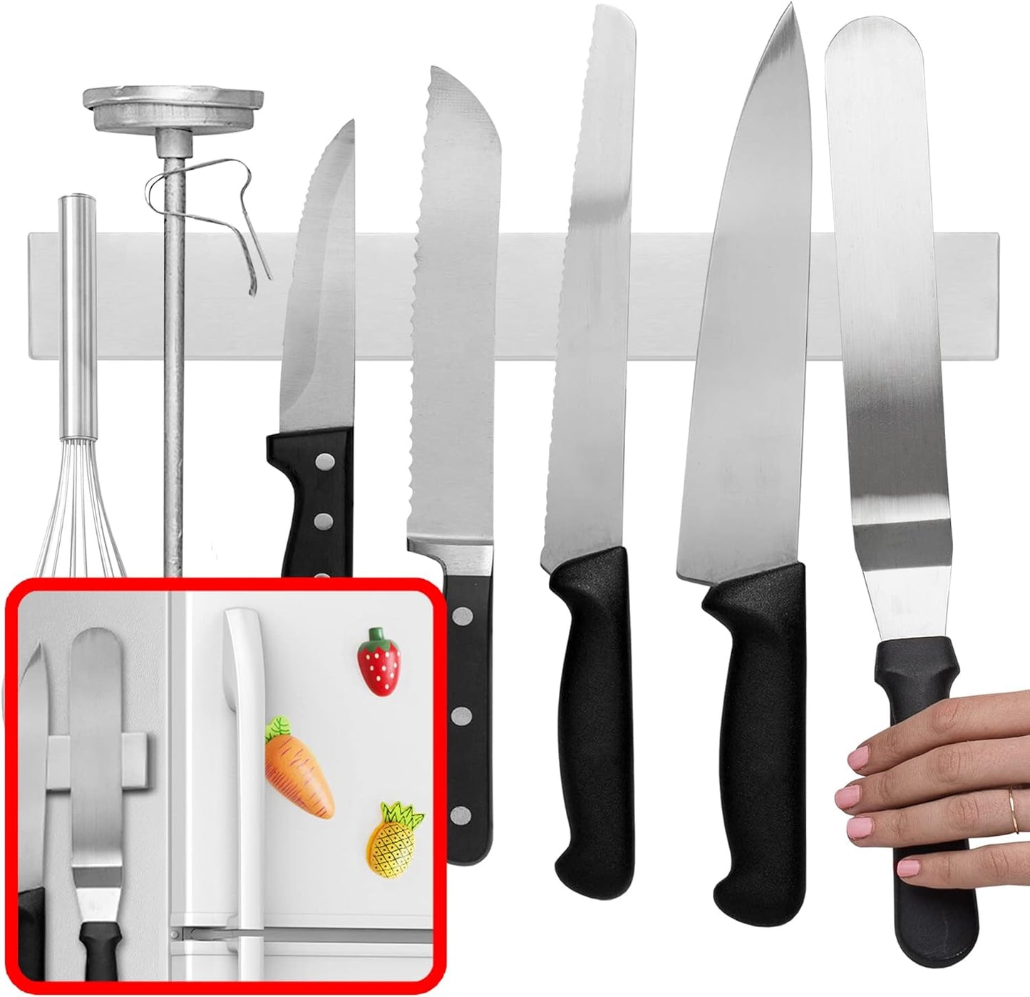 Strong Magnetic Knife Strip Holder - Halri