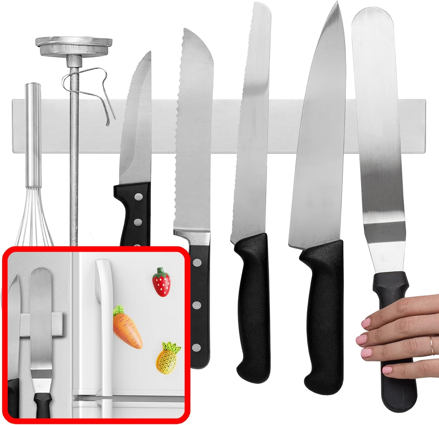 Strong Magnetic Knife Strip Holder - Halri