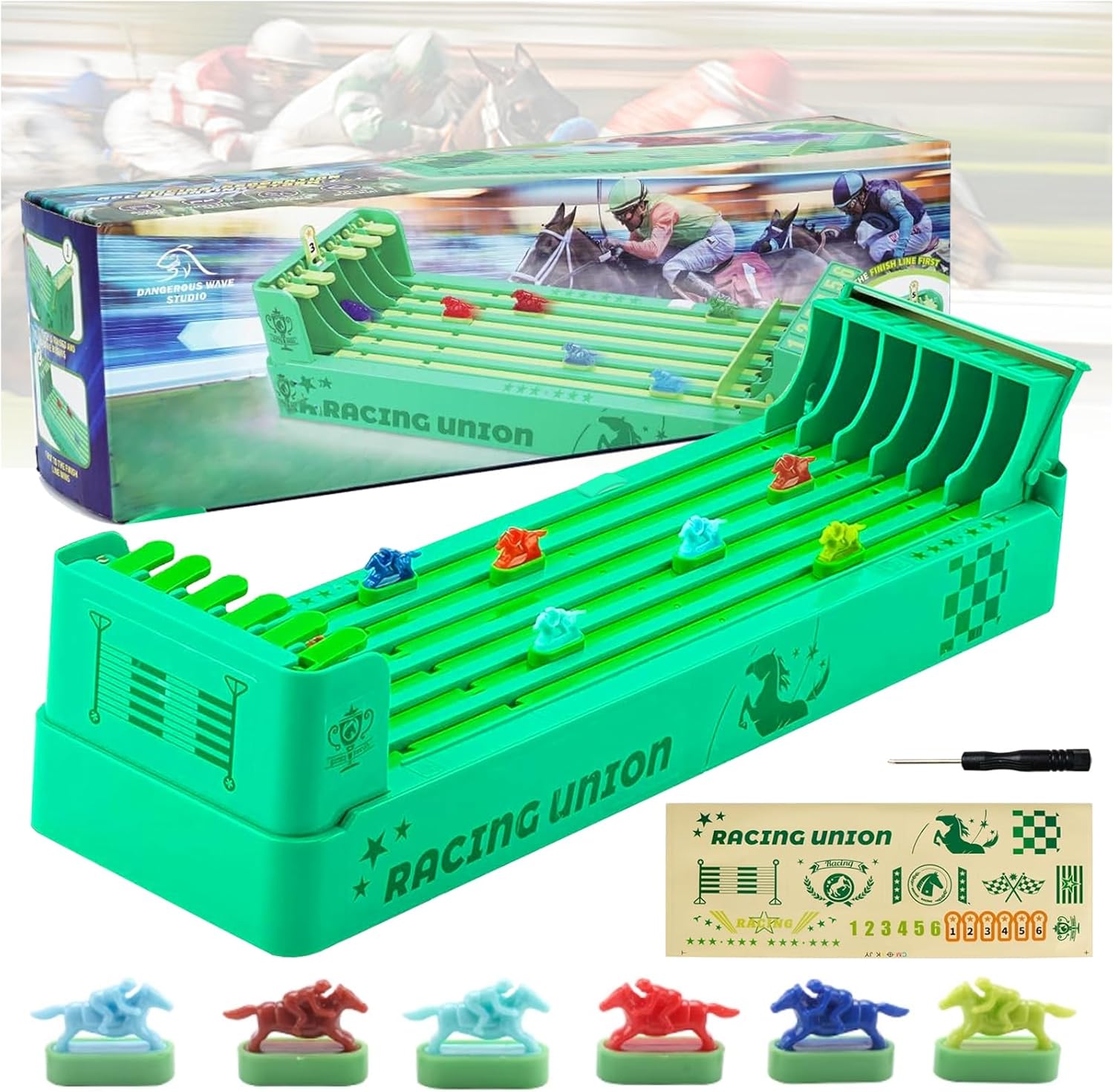 Colorful Toy Horse Racing Set - Halri