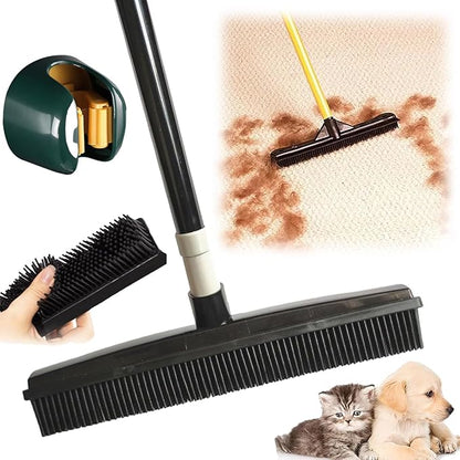 Gentle Pet Hair Removal Brush with Soft Rubber