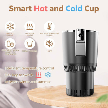 Insulated Heated and Cooled Car Cup Holder