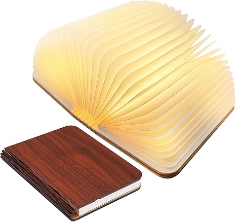 Compact Book Style LED Desk Lamp with Dimmer