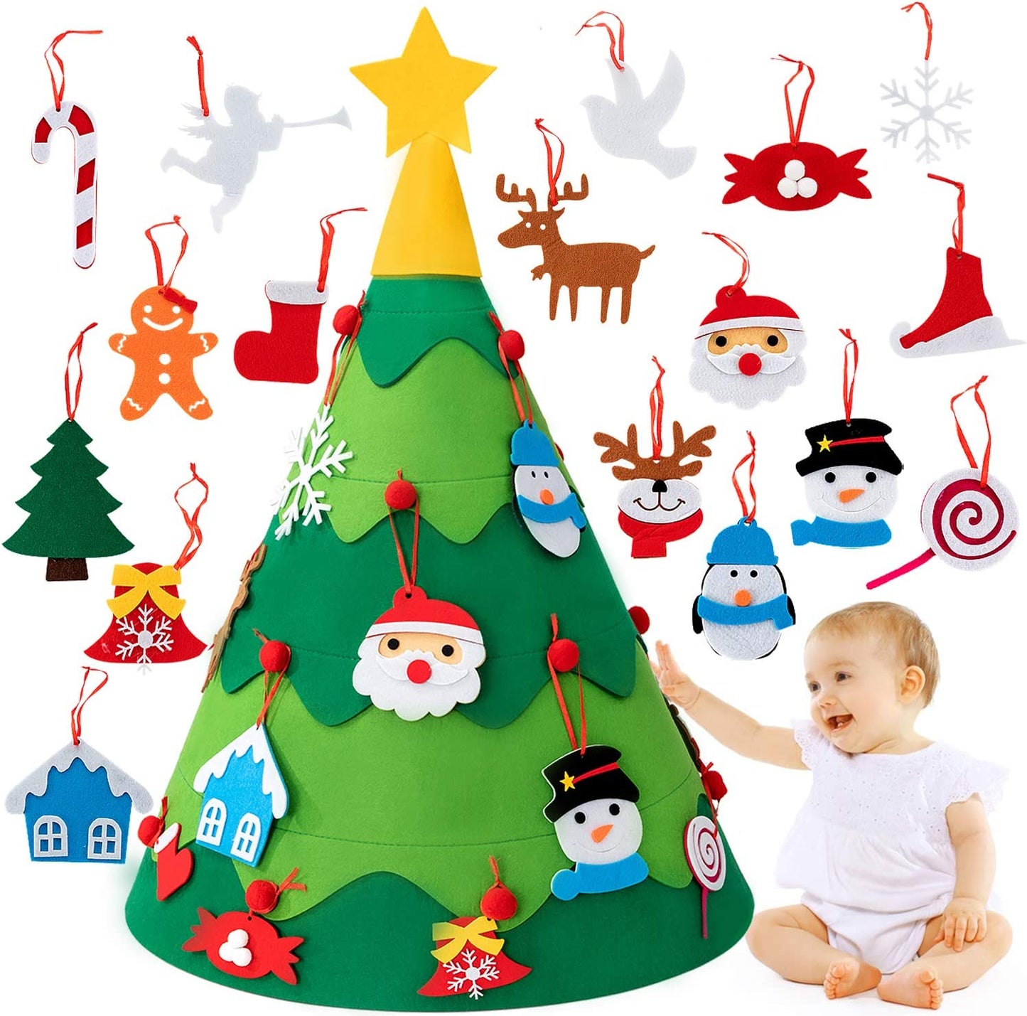 Fun 3D Christmas Tree Learning Toy - Halri