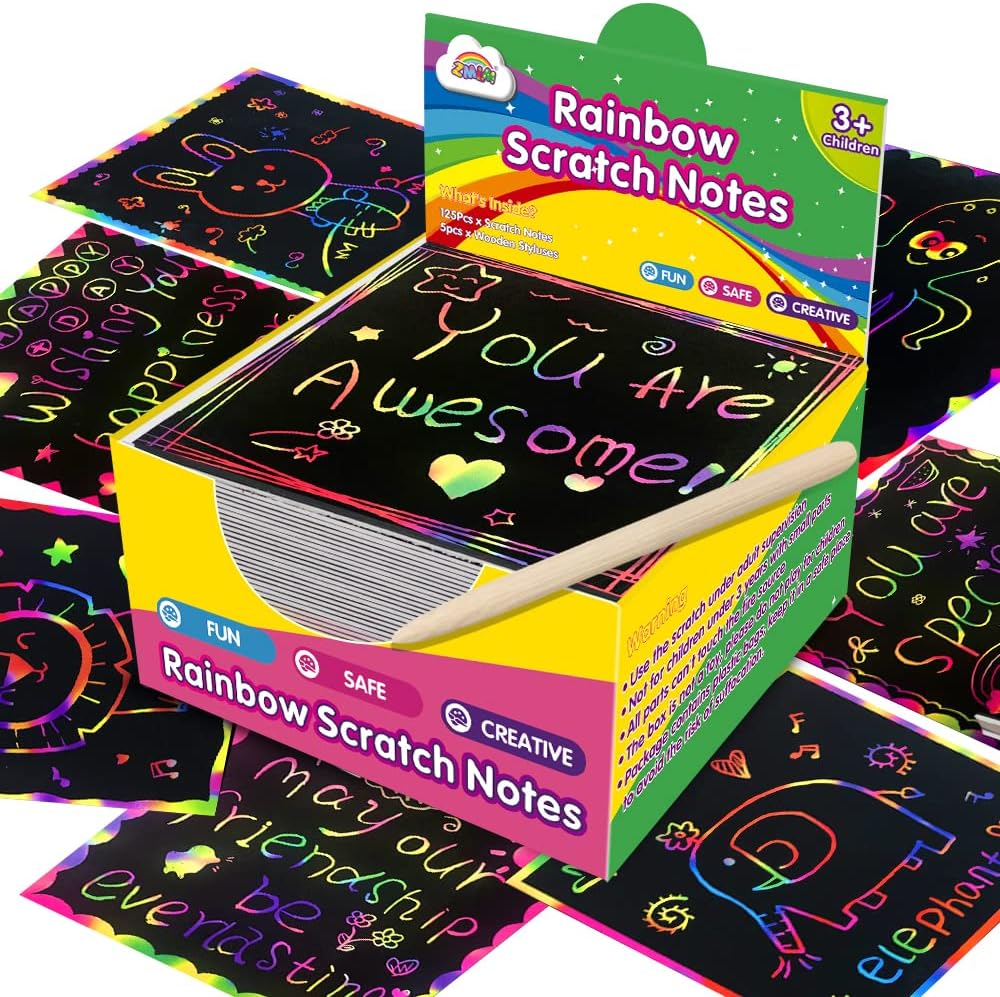 Colorful Scratch Off Small Note Pad - Halri