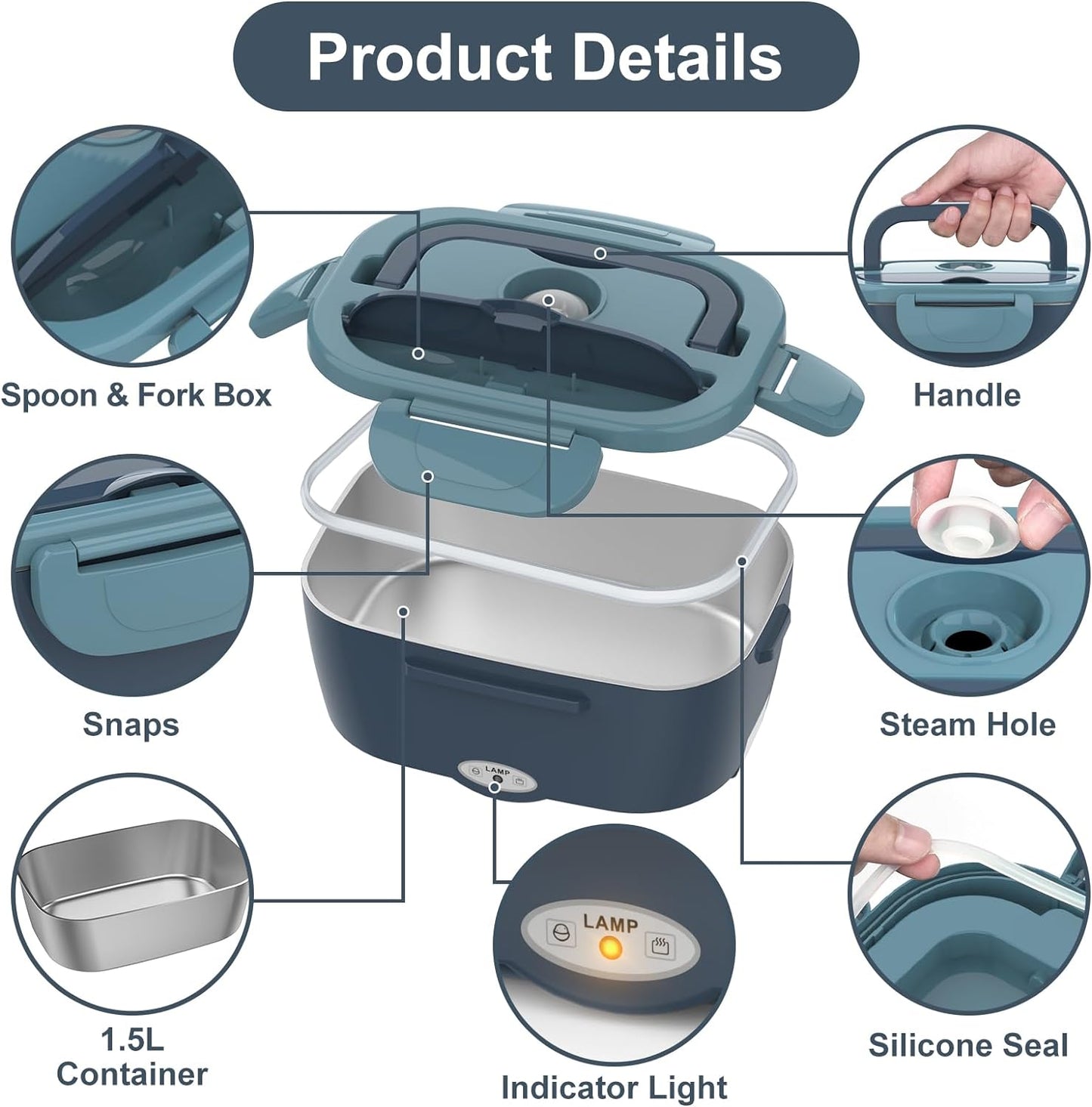 Portable Heated Food Container