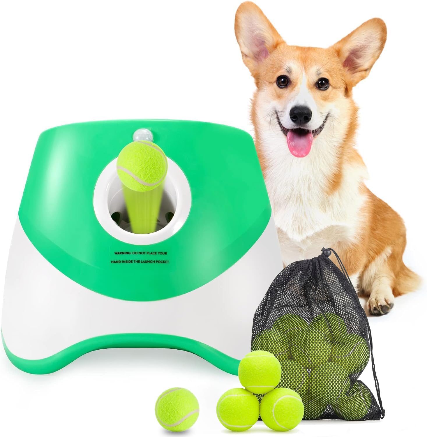Easy Auto Dog Ball Launcher with Adjustable Range - Halri