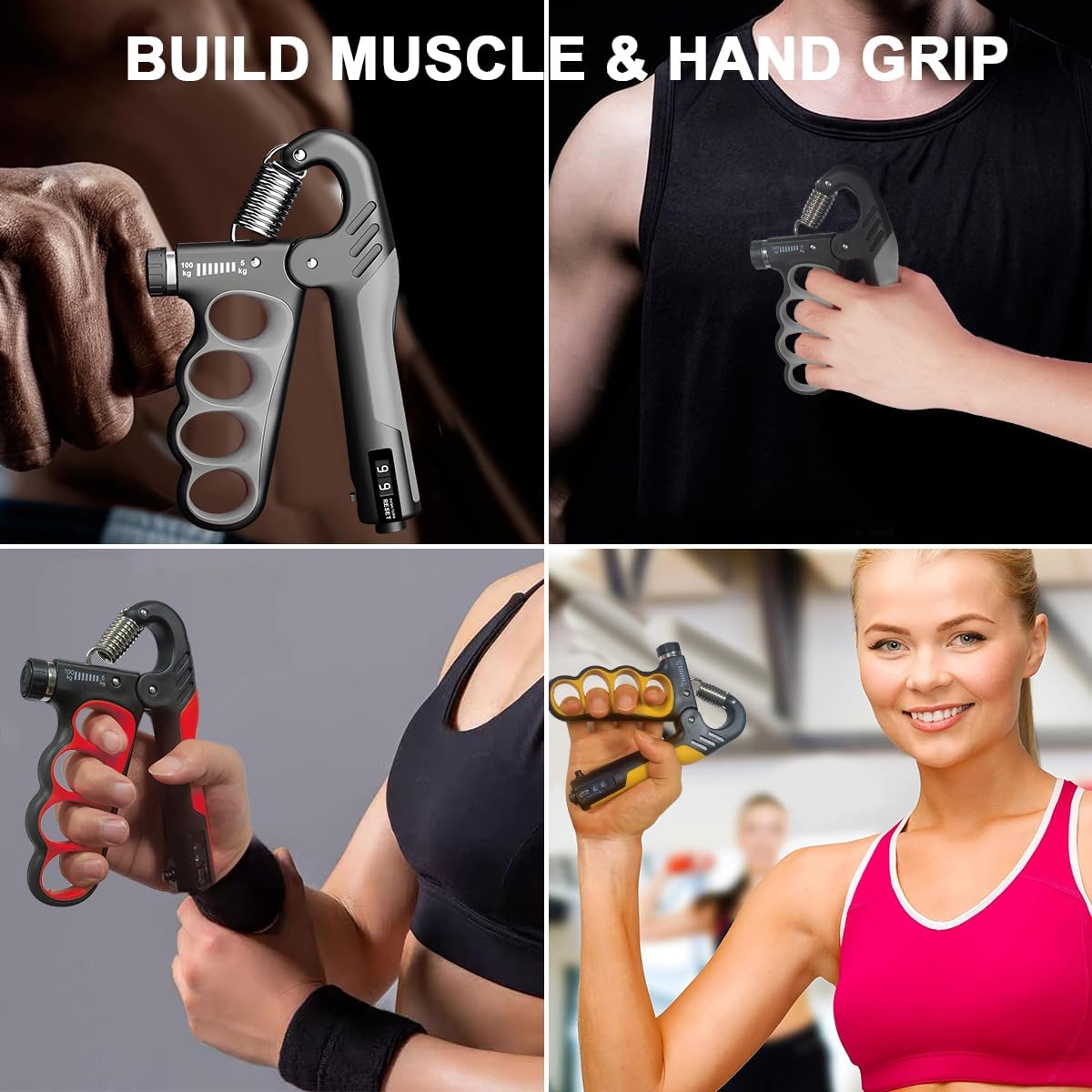 Compact Hand Grip Trainer with Rep Counter - Halri