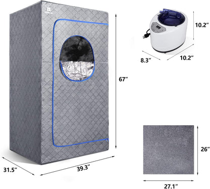 Compact Portable Steam Sauna Spa Kit