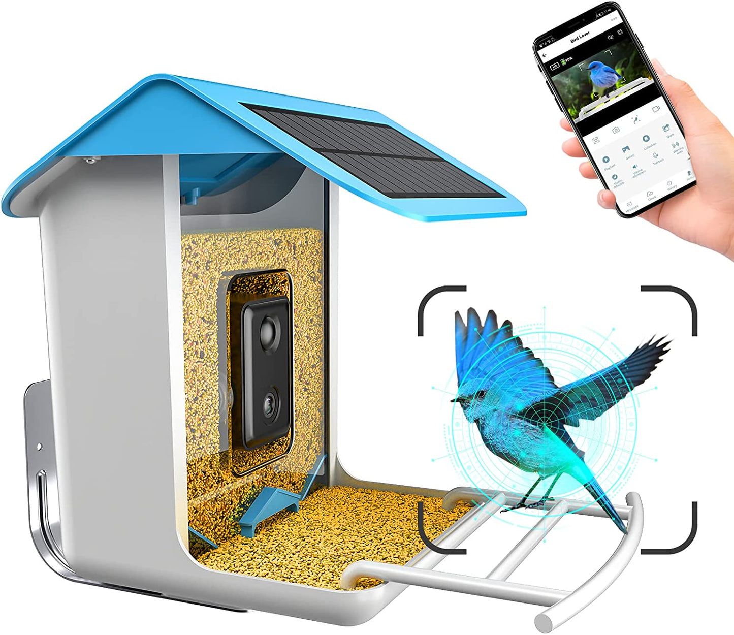 Wireless Smart Birdwatching WIFI Feeder Camera