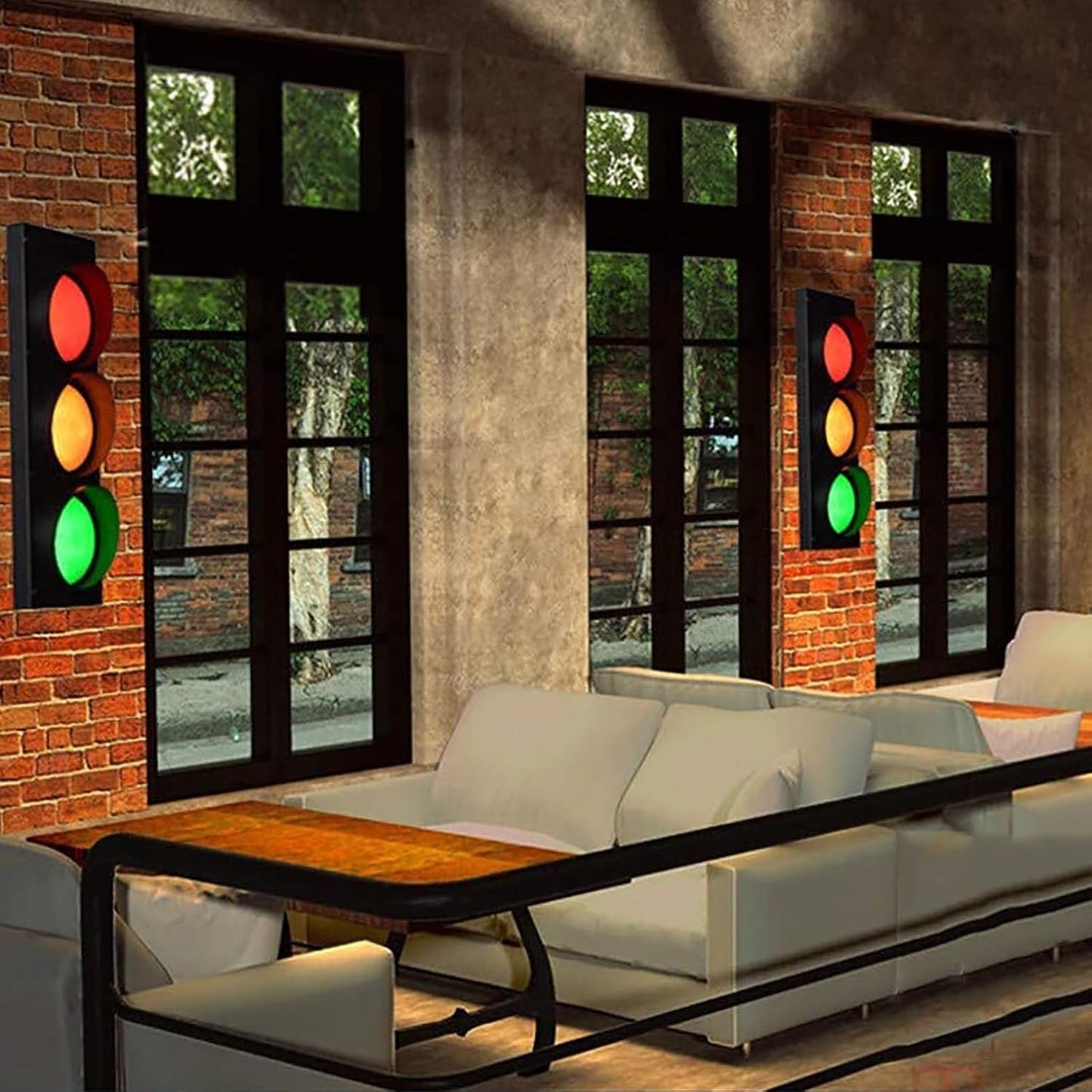 Stylish LED Traffic Light Wall Light - Halri