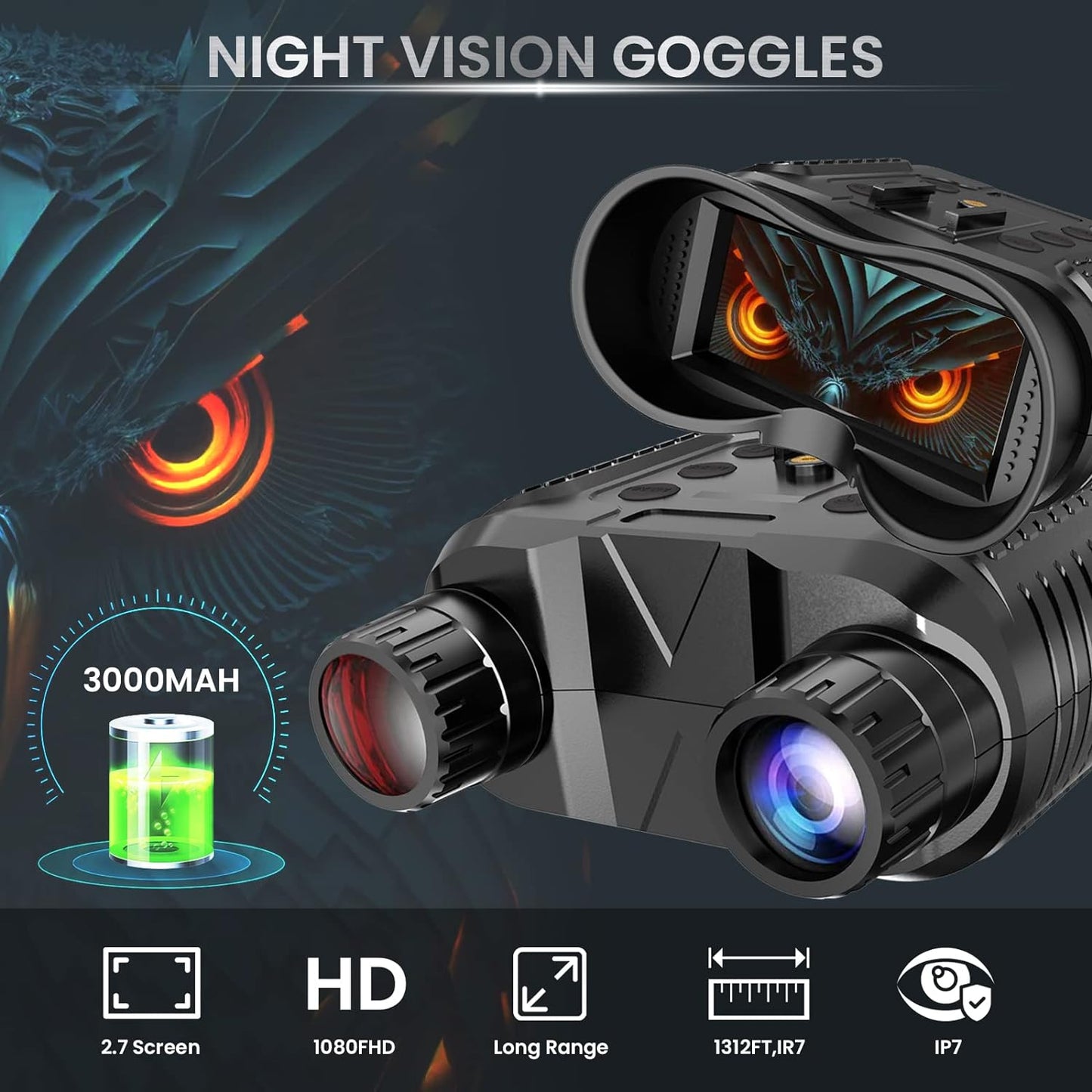 Digital Infrared Night Vision Binoculars