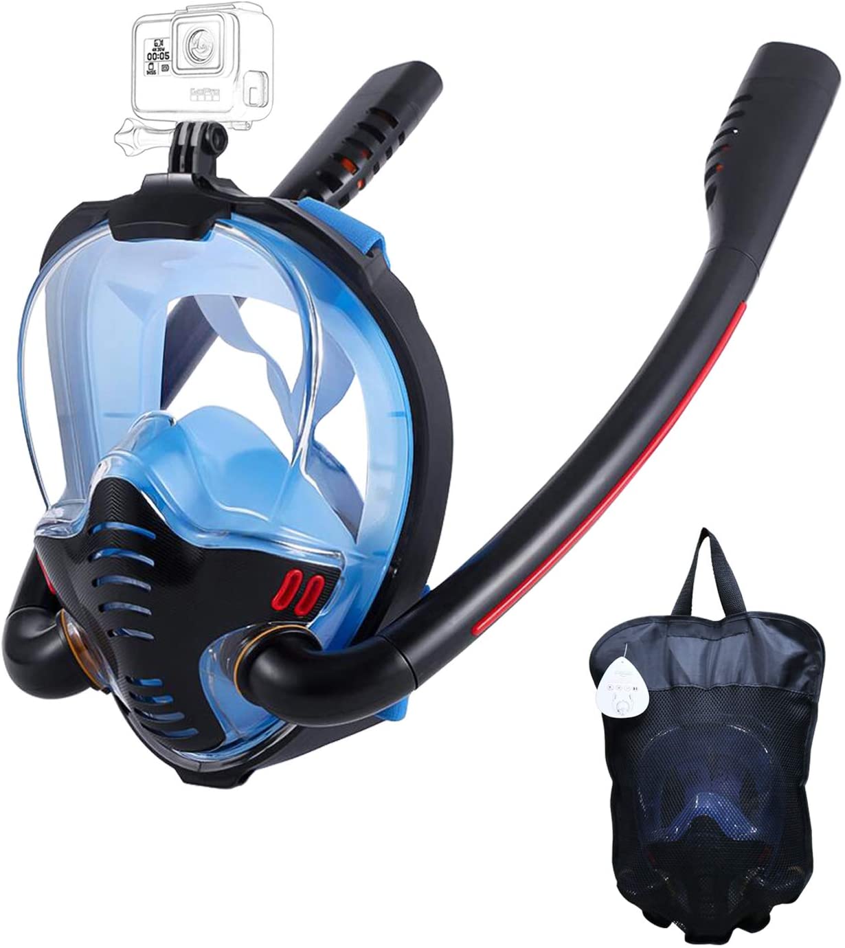 Clear Vision Snorkel Mask with Anti Fog Coating - Halri