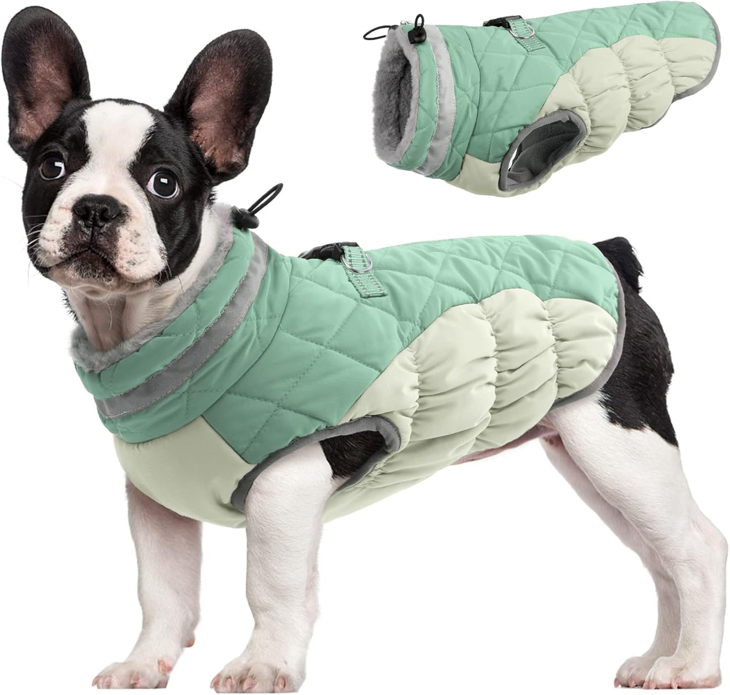 Warm Waterproof Dog Coat with Reflective Strip