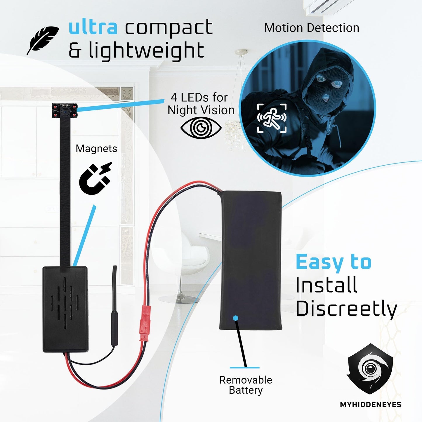 HD Wireless Hidden Camera | Motion Alert, Night View & Live Streaming