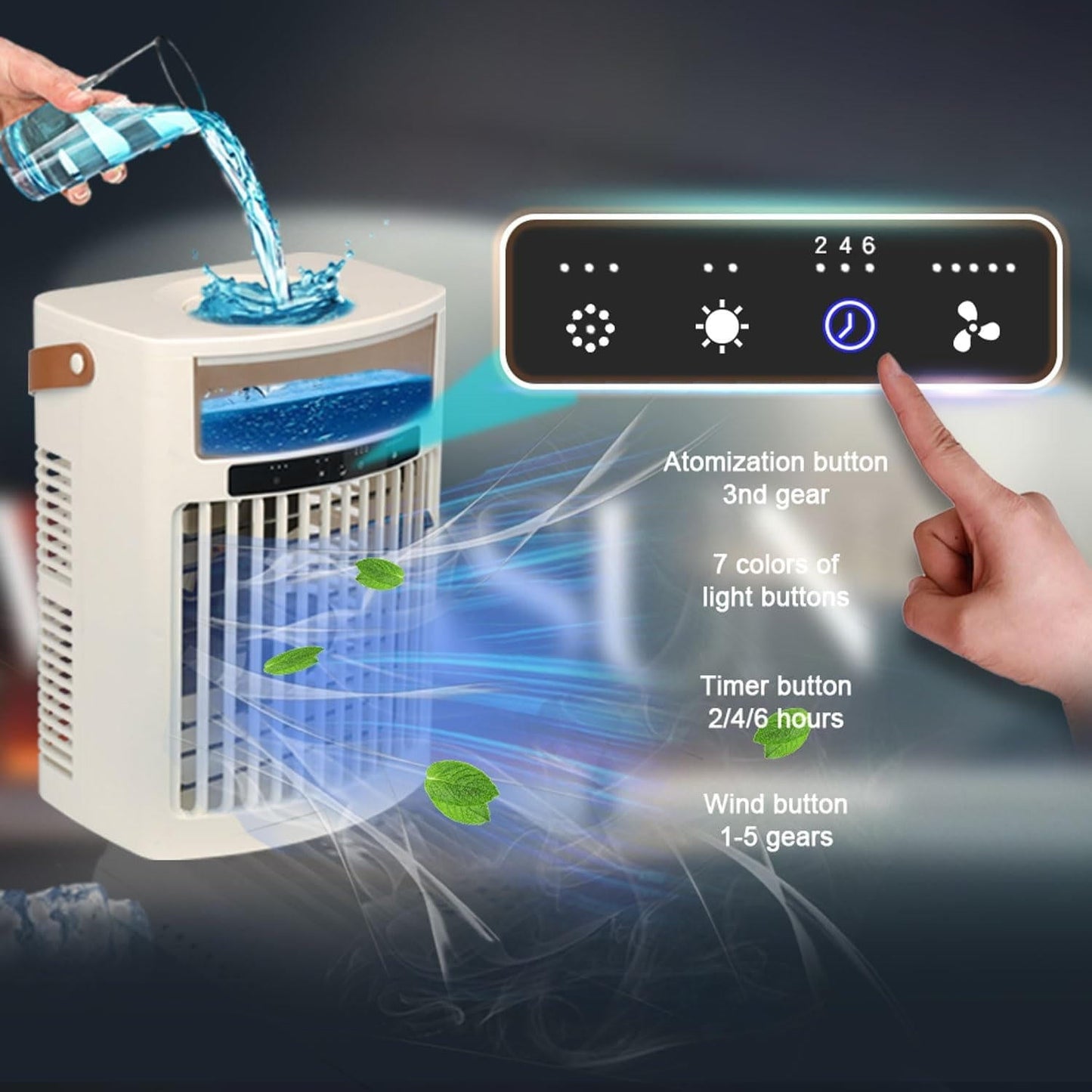Compact Personal Cooling Desk Fan