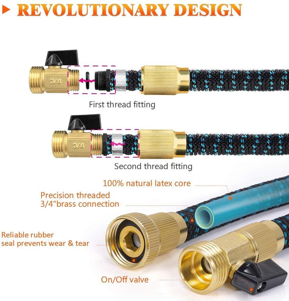 Long Lasting Flexible Garden Hose with Spray Nozzle