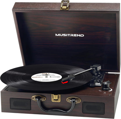 Retro Classic Suitcase Turntable Vinyl Player - Halri