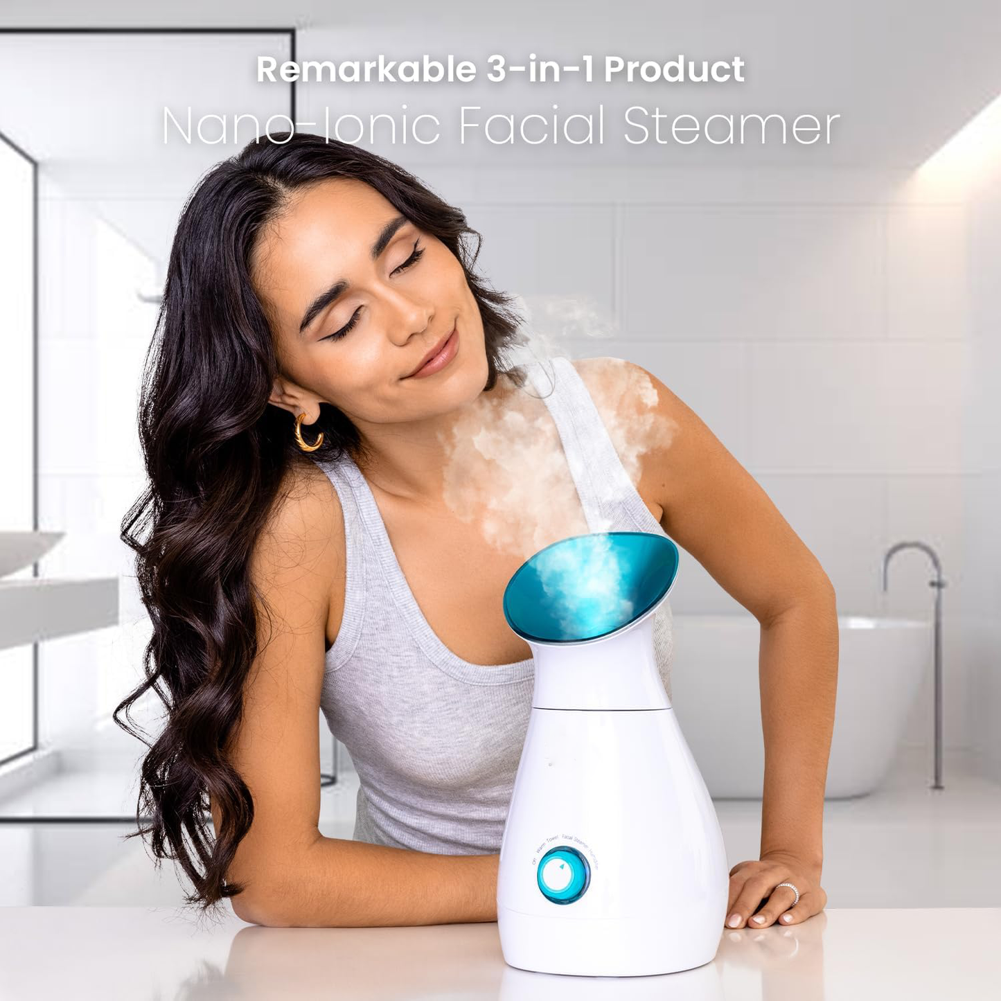 Compact Purifying Face Steamer Device