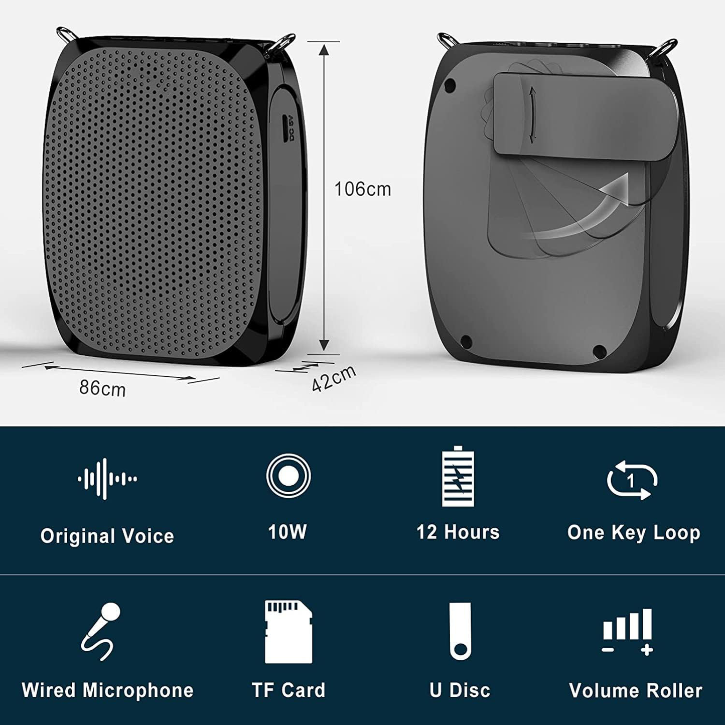 Portable Vocal Booster For Seniors And Instructors