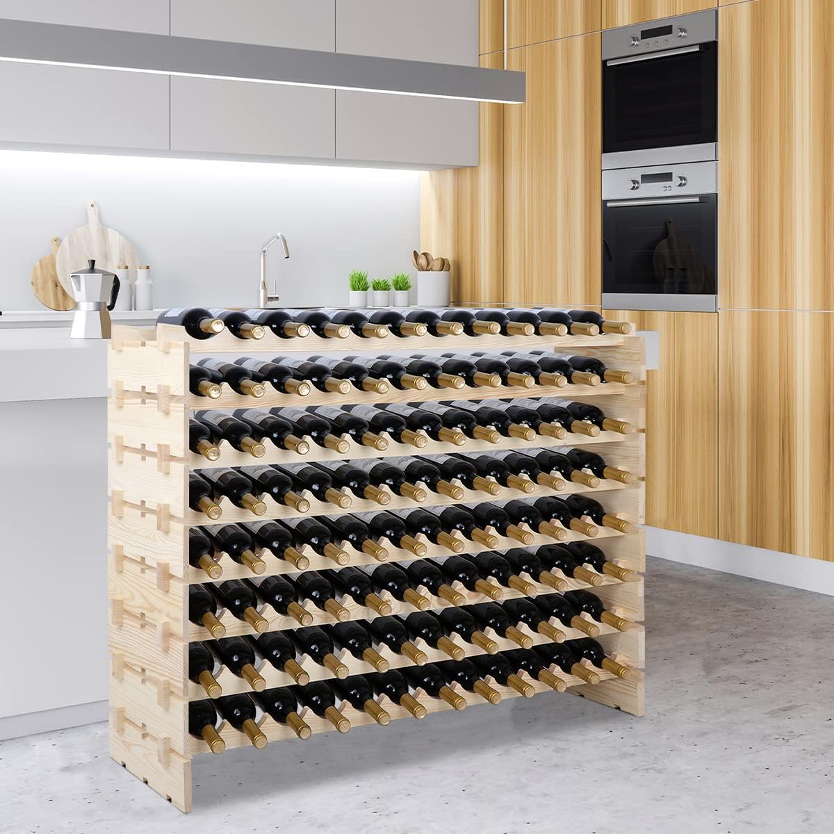 Space Saving 96 Bottle Wine Storage Rack