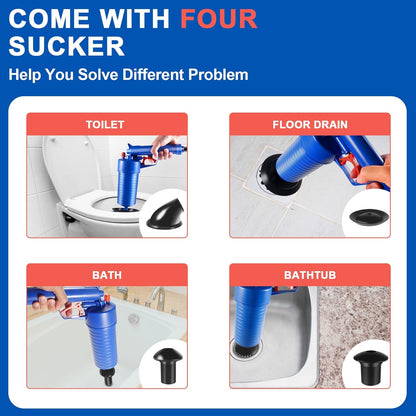 Powerful Sink Drain Clog Remover Plunger Tool