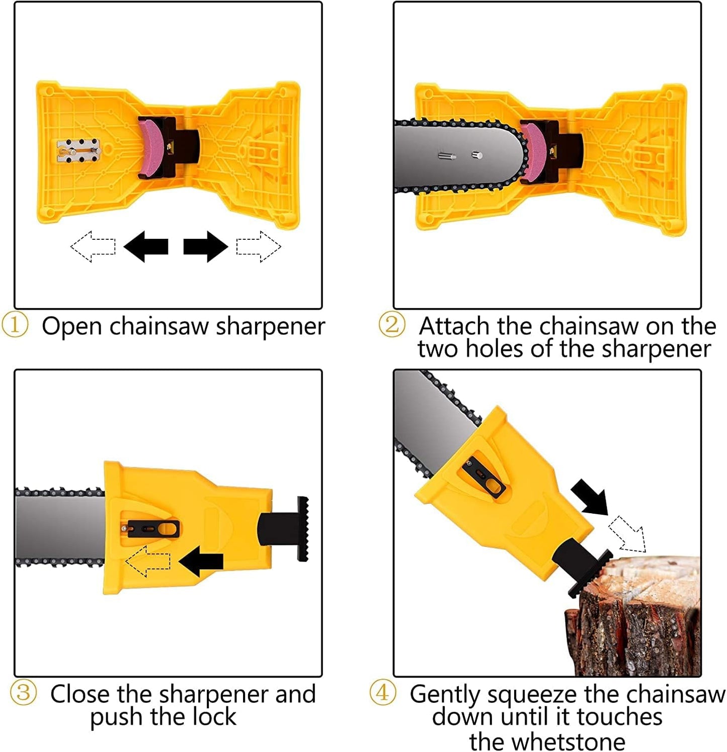 Compact Chainsaw Blade Sharpener Tool