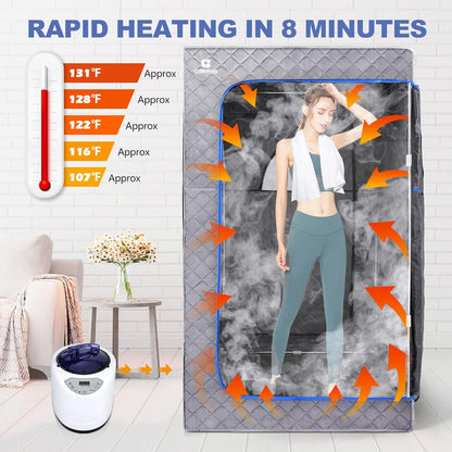 Compact Portable Steam Sauna Spa Kit