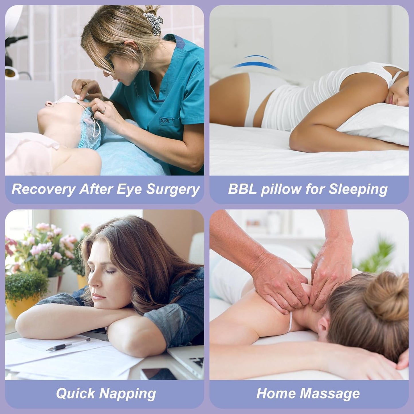 Contour Support Pillow for Stomach Sleepers Post Surgery